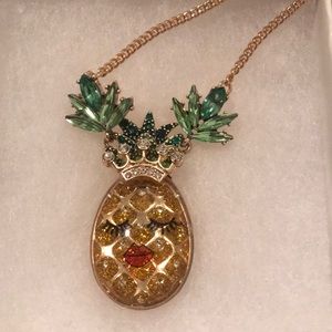 Betsey Johnson pineapple necklace